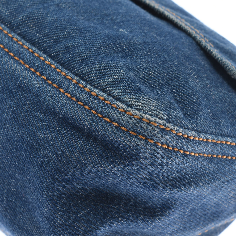 Fendi Mamma Baguette Shoulder Handbag Denim Blue - Picture 6 of 11